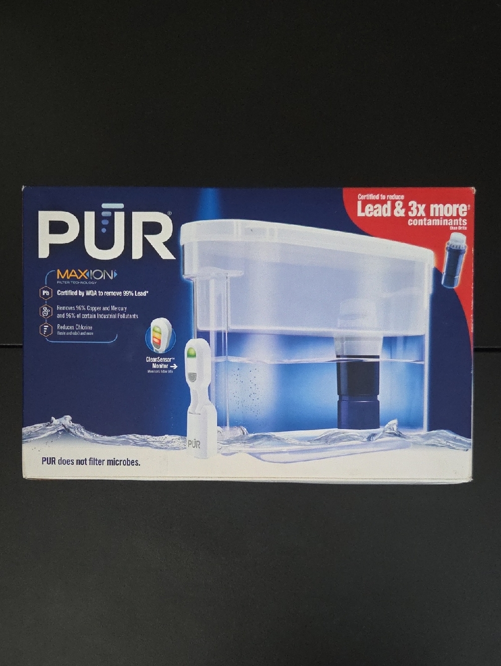 PUR Maxion 30 Cup Water Filter Dispenser NEW